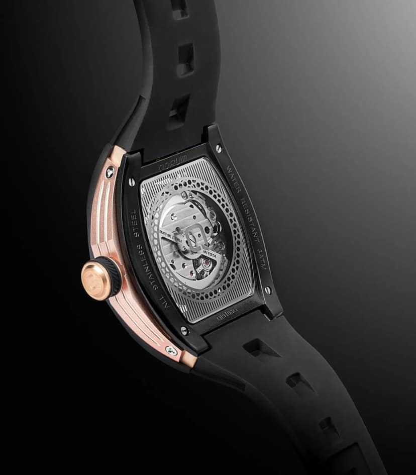 Qorum Equinox Men’s Automatic Skeleton Watch view 5