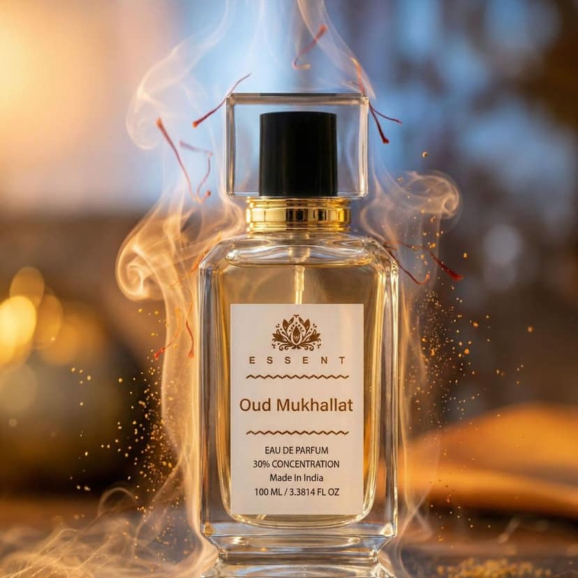 Essent Perfumes Oud Mukhallat Eau de Parfum (EDP) – Sweet Oud Oriental Long Lasting Perfume – Unisex Fragrance view 3