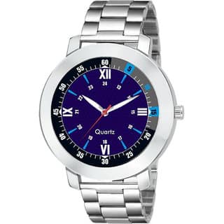 HRV Men's Round Dial Silver Strap Analog Watch