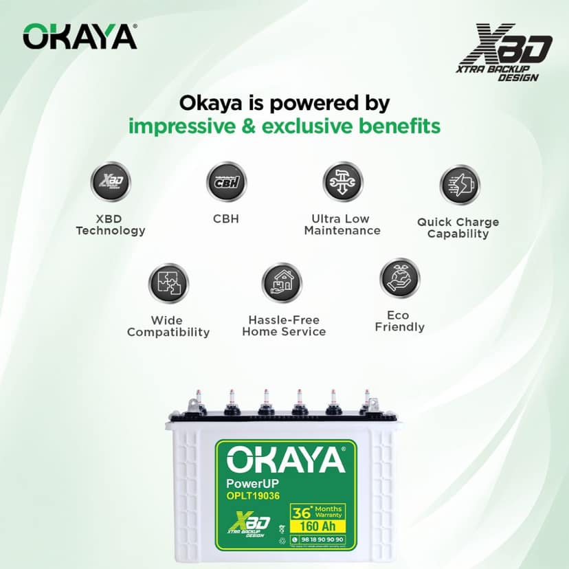 Okaya Oplt19036 Tt 160Ah view 2