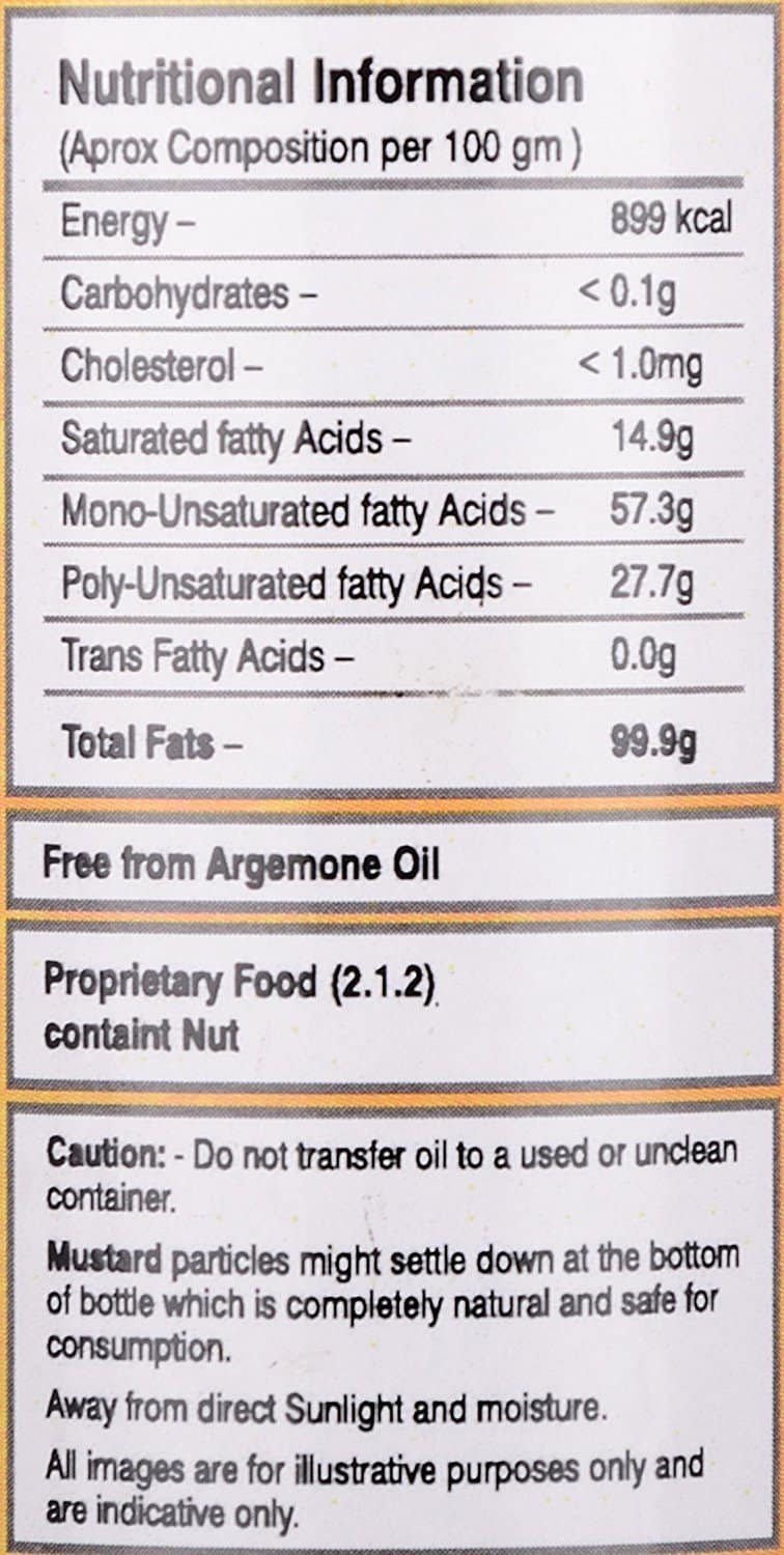 Shreeji Oils Mustard Virgin Cold Pressed Edible Oil, 200 ml