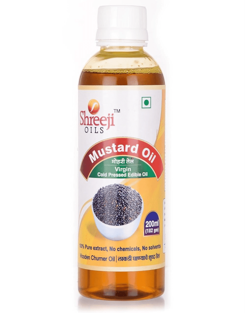 Shreeji Oils Mustard Virgin Cold Pressed Edible Oil, 200 ml view 2