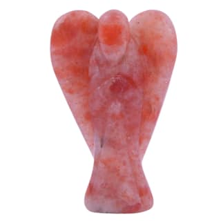 Sunstone Angel | Pocket Angel Figurines,Guardian Angel Carved,Crystal Angel,Reiki Stone Angel Housewarming Gift,Christmas Gift,Festive Gifts(KI_56) by Krishna Impex