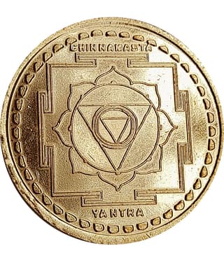 Sri Bakthi Today Chinnamasta Yantra Das Mahavidya Copper Coin