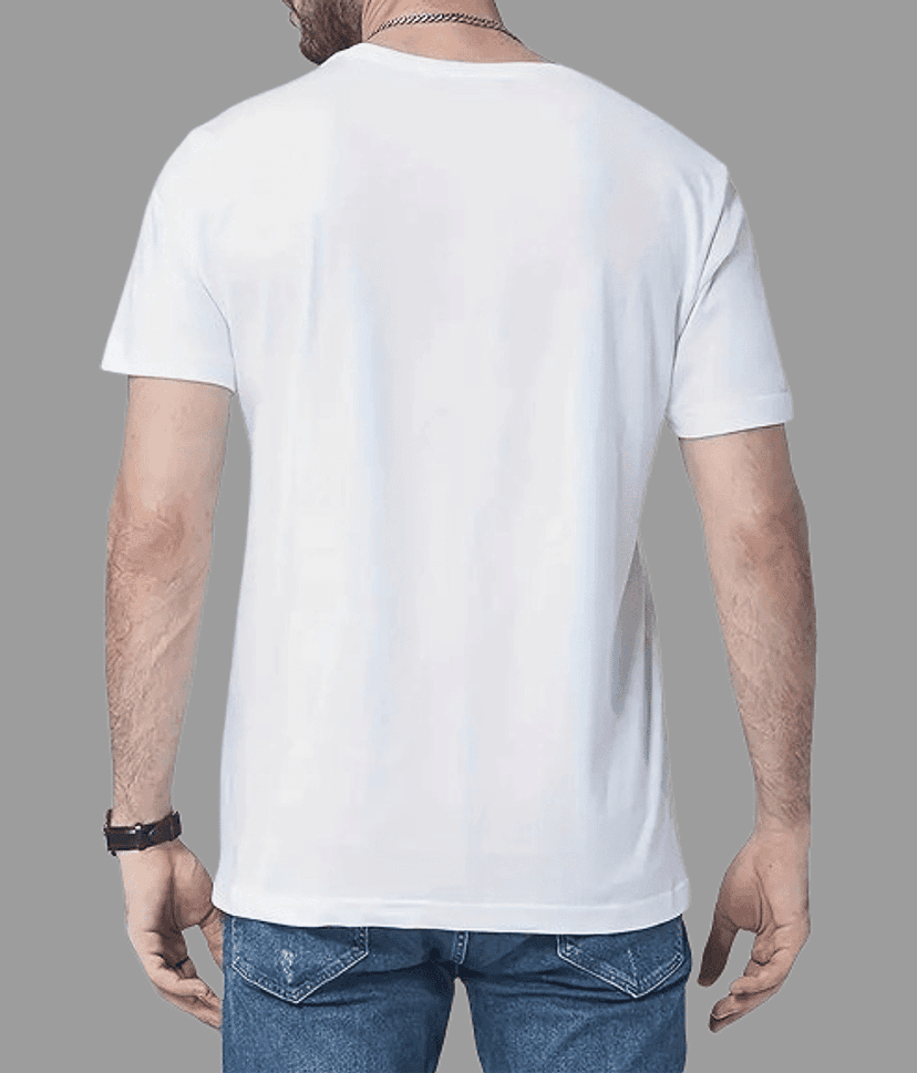 ELBATROSS Men Polyester Regular Fit Printed T-Shirt ( Orange ) view 2
