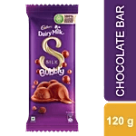 Cadbury Dairy Milk Silk Bubbly Chocolate Bar, 120 G