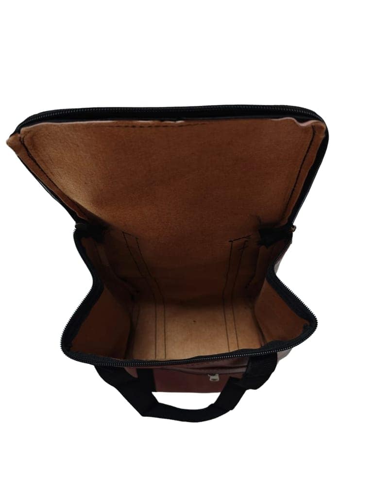 Brown Leatherette Travel Bag - Stylish & Durable view 3