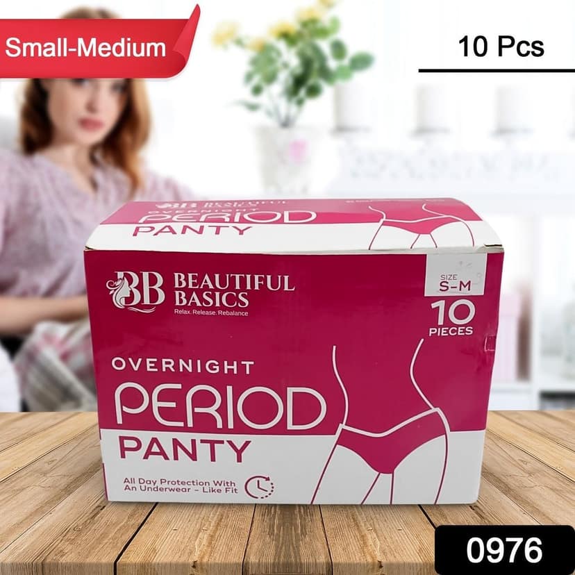 Women's Emergency Kit, Travel Kit- Includes Seamless Underwear, Pantyliner, Feminine Hygiene Sachet First Period Kit (10 Pcs) view 2