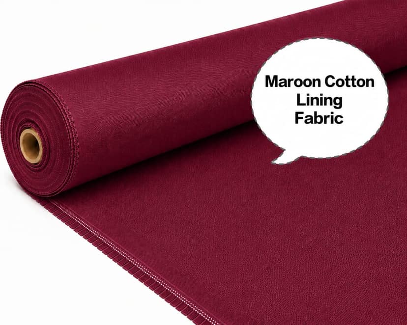 Maroon Cotton Lining Fibre – Chhota Panna, Maroon Cotton Lining Fabric – Chhota Panna, Maroon Cotton Lining Cloth – Chhota Panna, Maroon Garment Lining Fabric – Chhota Panna, Maroon Tailoring Cotton Lining Fabric – Chhota Panna view 2
