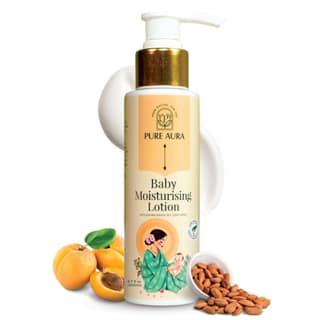 Pure Aura Rich Moisture Baby Lotion 100ml | Nourishing Cream for Soft & Sensitive Skin | Ayurvedic & Chemical-Free | Daily Use | Safe for Newborns Baby & Kids