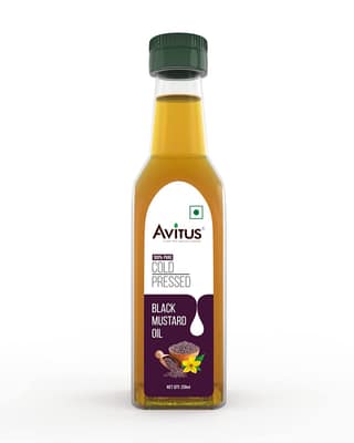 Avitus Cold Pressed Black Mustard Oil, 250 ml