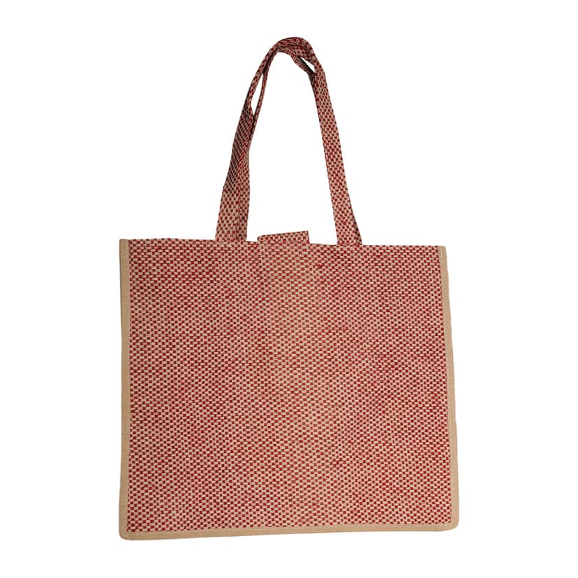 Jharcraft JUTE Shopping Bag With Front Pocket(BG00632) view 7