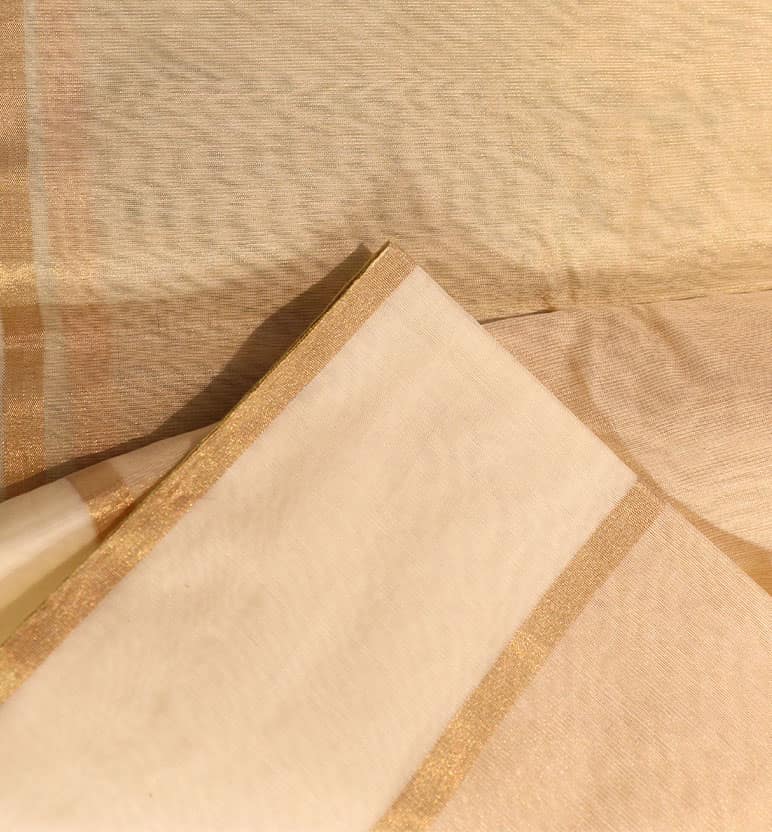 Handwoven Chanderi Tissue Saree view 6