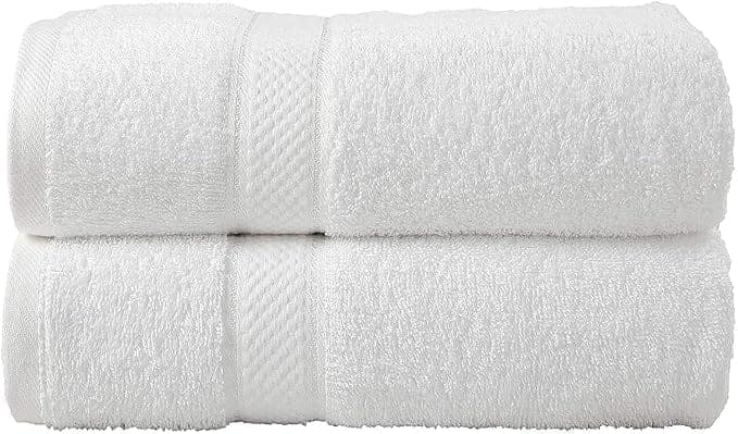 2-Pack 100% Cotton Bath Towels - Soft and Absorbent, Quick Dry, Fade Resistant, Machine Washable, Perfect for Home, Hotel, Spa view 3