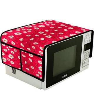 Single Polyester Purple Microwave Oven Cover - 20-22L