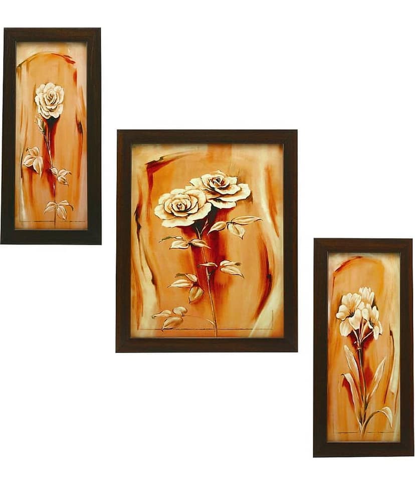 Indianara - Floral Painting With Frame