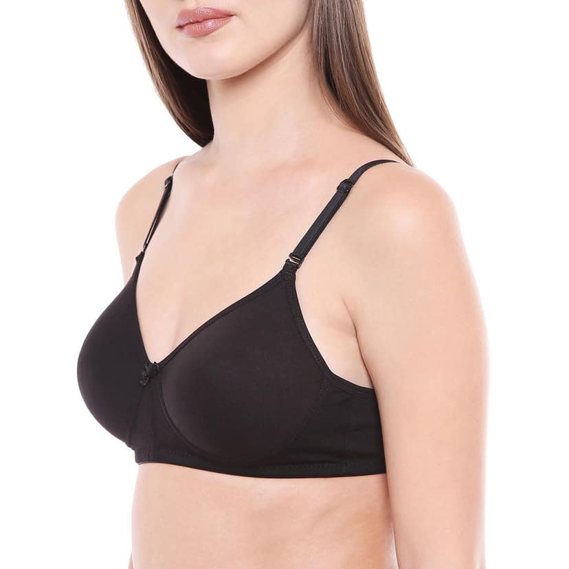 Bodycare Cotton Spandex Lightly Padded Non wired Seamless cup bra-Pack of 3 view 5