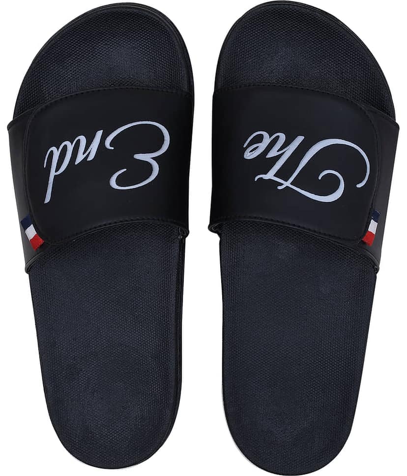 CLOSHO Black Men's Slide Flip Flop
