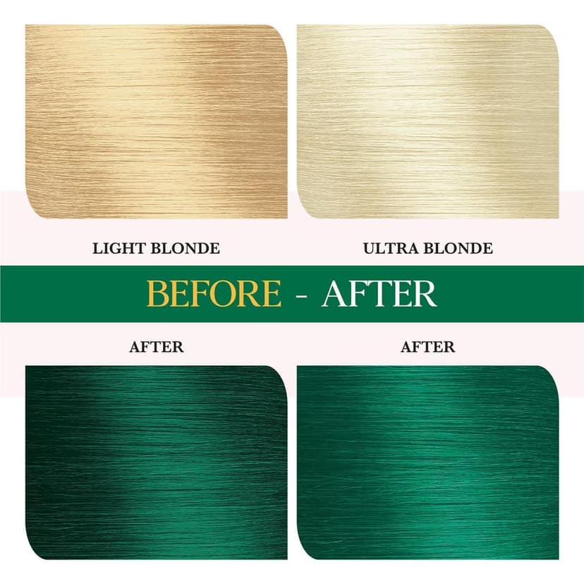 COSGLAM Semi Permanent Hair Color, No Peroxide, Non Oxidative, Ammonia Free Hair Colour 41 Crazy Green - 120gm view 8
