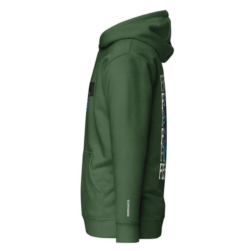 Clothikoo Premium Lion Printed Edition Hoodie (400 GSM, Bottle Green Colour) view 6