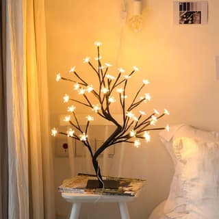GLOWSERIE Metal Tree Lamp Elegant Branch LED Night Lamp