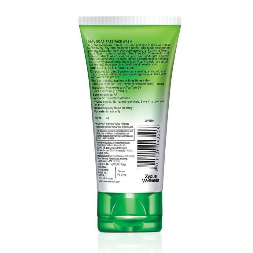EverYuth Purifying Neem Face Wash (50 g) view 5