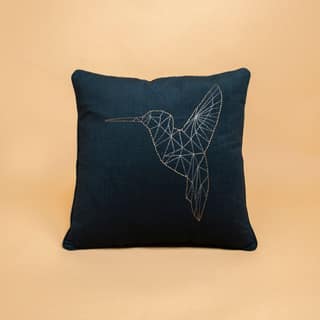 Chann Studio - Humming Bird Pacific Velvet Cushion Covers