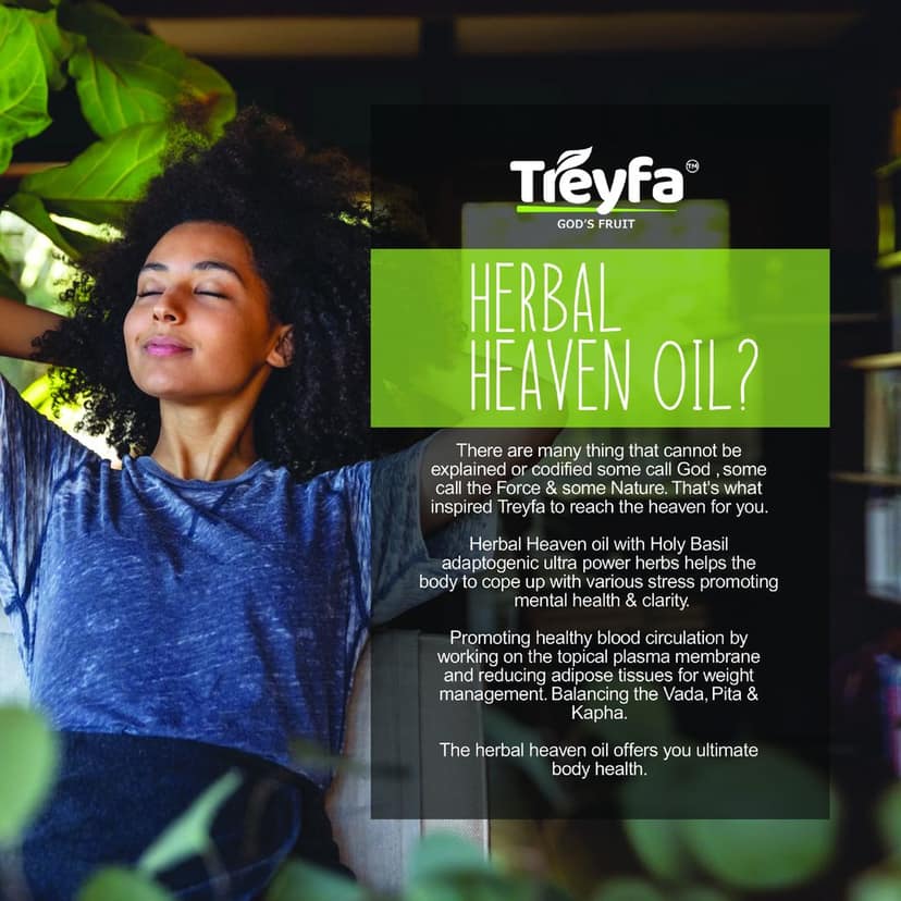 Treyfa Coconut Basil heaven heal oil for ultimate skin, hair and body care(200ml) view 5