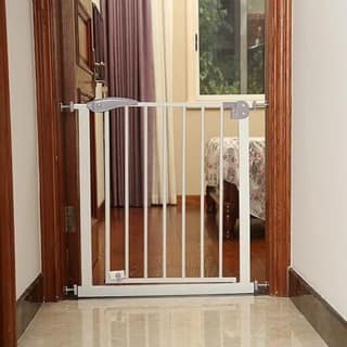 Safe-O-Kid Baby Safety Gate (75-85 cm) 1+2 Years Warranty, 1-Year Manufacturer + 2-Year Comprehensive, Adjustable Durable Metal Child Gate for Kids & Dogs, Auto-Close, Secret Lock, No Drill, Grey Safe-O-Kid Baby Safety Gate (75-85 cm) 1+2 Years Warranty,