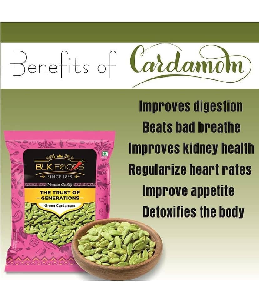 BLK FOODS _Select Green Cardamom Whole (Choti Elaichi Sabut) 100g 100 gm view 3