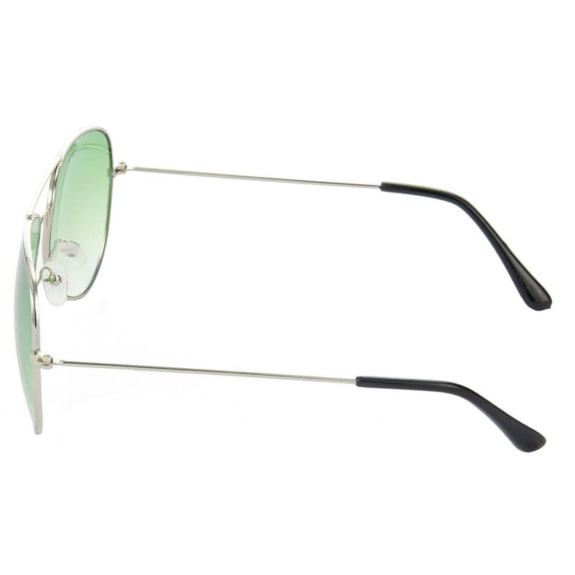 HRINKAR Men Women Boys & Girls Pilot & Rectangular Sunglasses Golden & Silver Frame, Brown & Green Lens (Medium) Pack of - 2 view 5