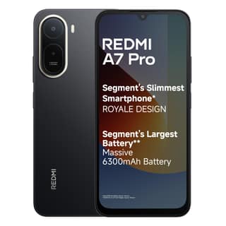 REDMI A7 Pro 4G (Black, 4GB RAM, 64GB Storage) | Segment's Slimmest Smartphone | Segment's Largest 6300mAh Battery | Segment's Largest 17.53cm and Smoothest 120Hz Display | Charger in the Box