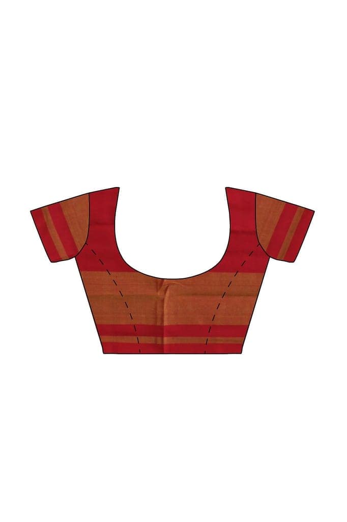Garvi Gurjari (A Gujarat Govt Enterprise Women Red Shaded Handloom Single Ikat Silk Patola Saree (GGCSIKS123) view 6