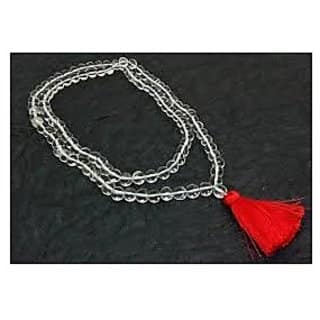 Ceylonmine Stone Sphatik Beaded String Mala for Unisex