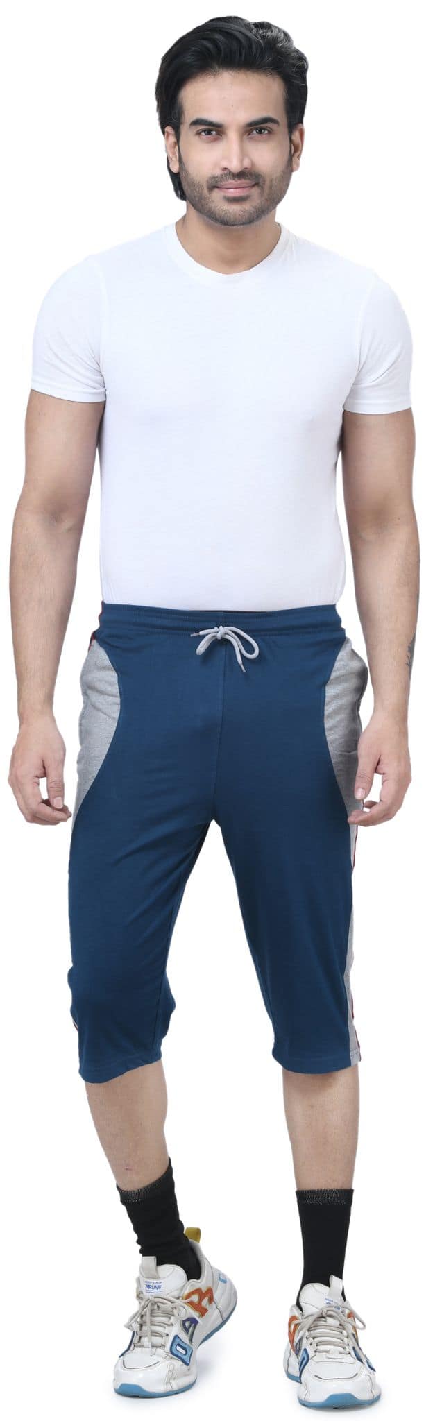 IBulls, Hosiery Cotton Regular Fit Three Quarters/Three Fourths/Three by Fourth /3/4 / Capri for Men- Casual/Sports Wear with Zip Lock Pockets view 5