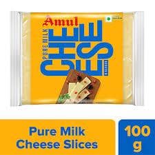 Amul Cheese Slices - Rich In Protein, Wholesome, No Added Sugar, 100 G (5 Slices)