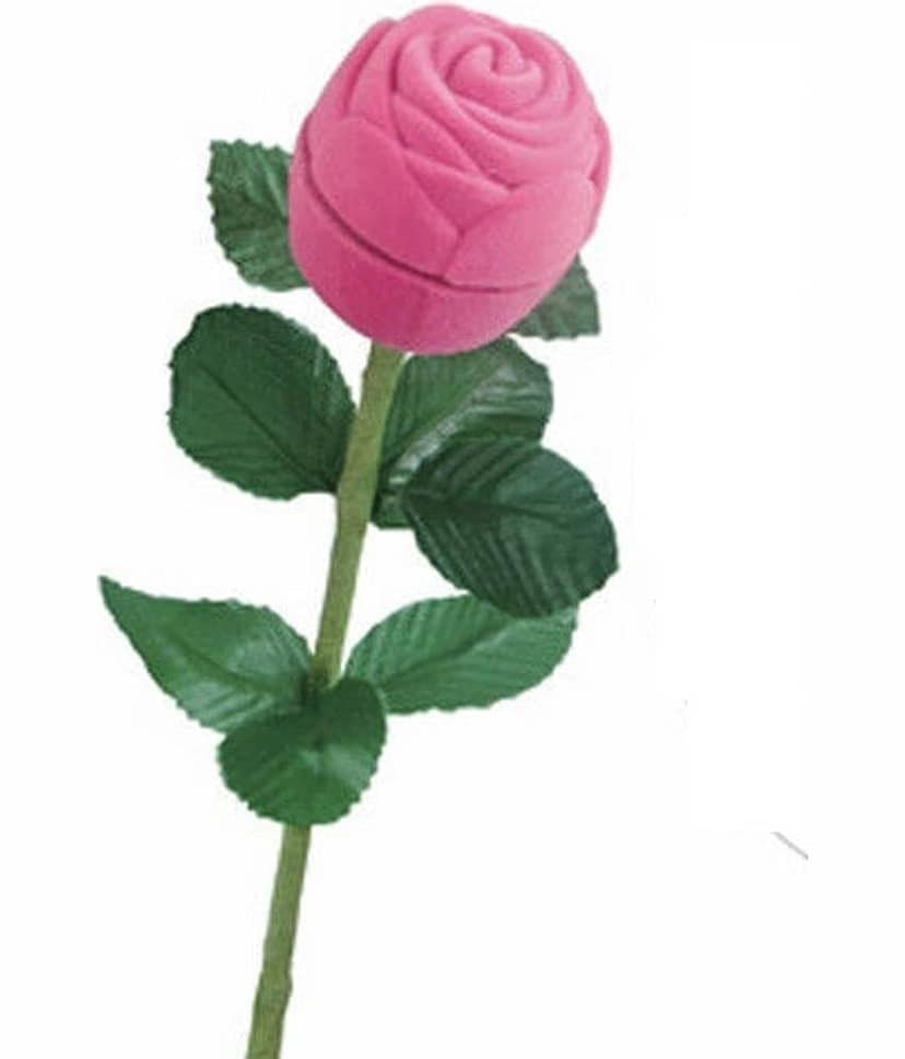 valentine day ring rose box proposal Heart Ring for Women Girls Valentine Gift view 2