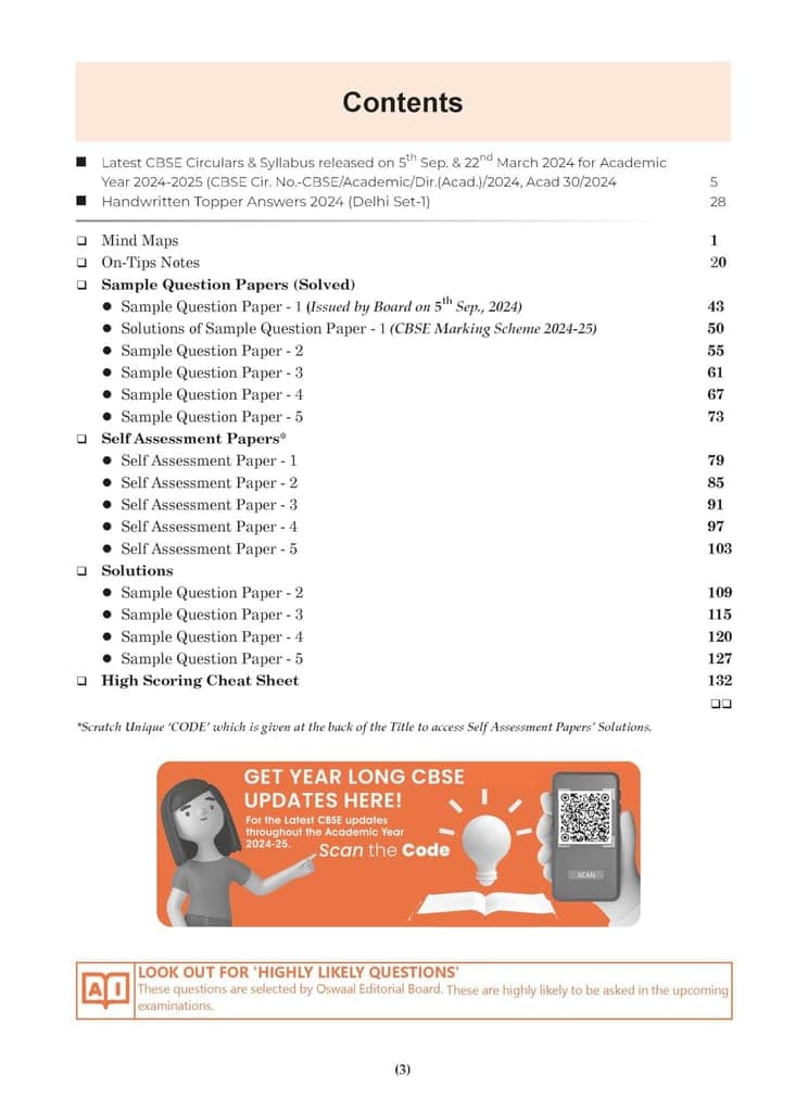 Oswaal CBSE Sample Question Papers Class 10 Social Science Book (For 2025 Exam) Oswaal Editorial Board view 2