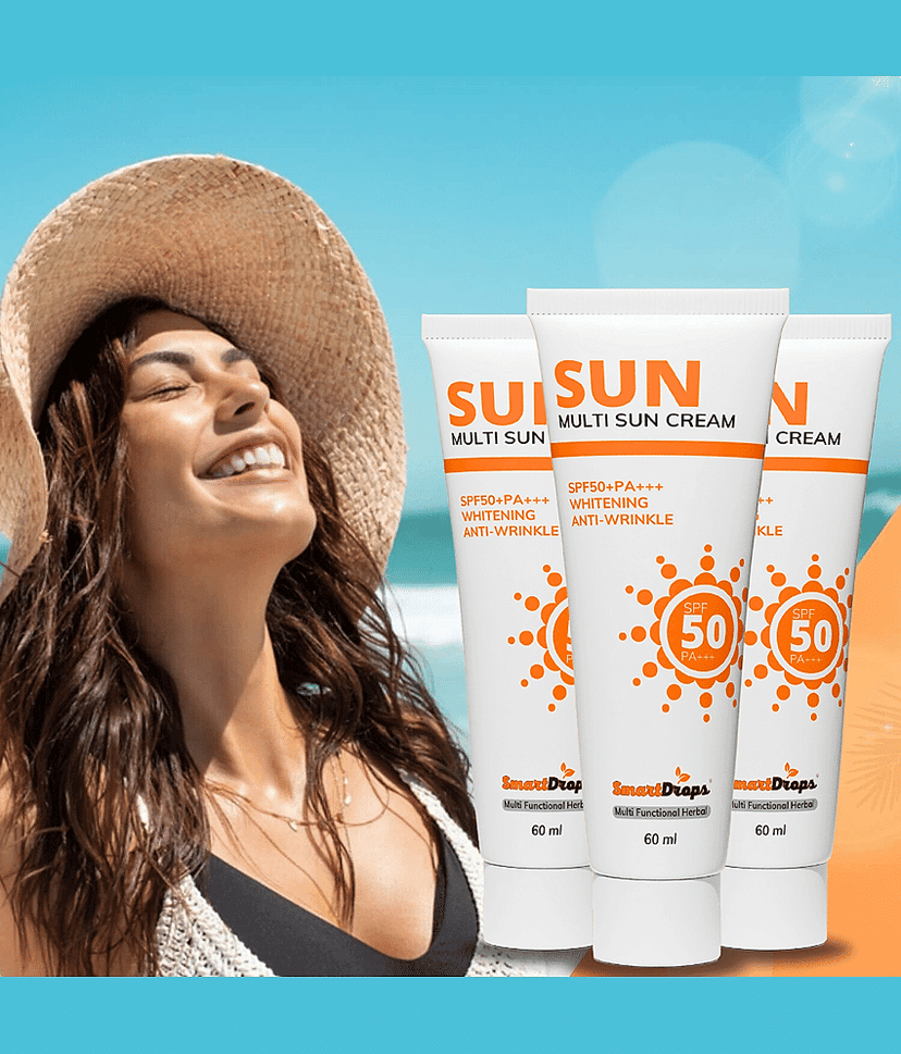 Smartdrops SPF 50 Tan Removal Cream For All Skin Type ( Pack of 3 )