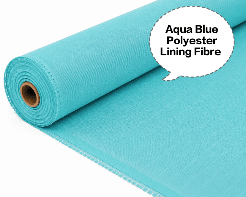 Aqua Blue Polyester Lining Fibre (Chhota Panna), Aqua Blue Polyester Lining Fabric (Chhota Panna), Light Aqua Blue Lining Fabric (Chhota Panna), Aqua Blue Polyester Fabric (Chhota Panna), Aqua Blue Polyester Inner Lining (Chhota Panna) view 2