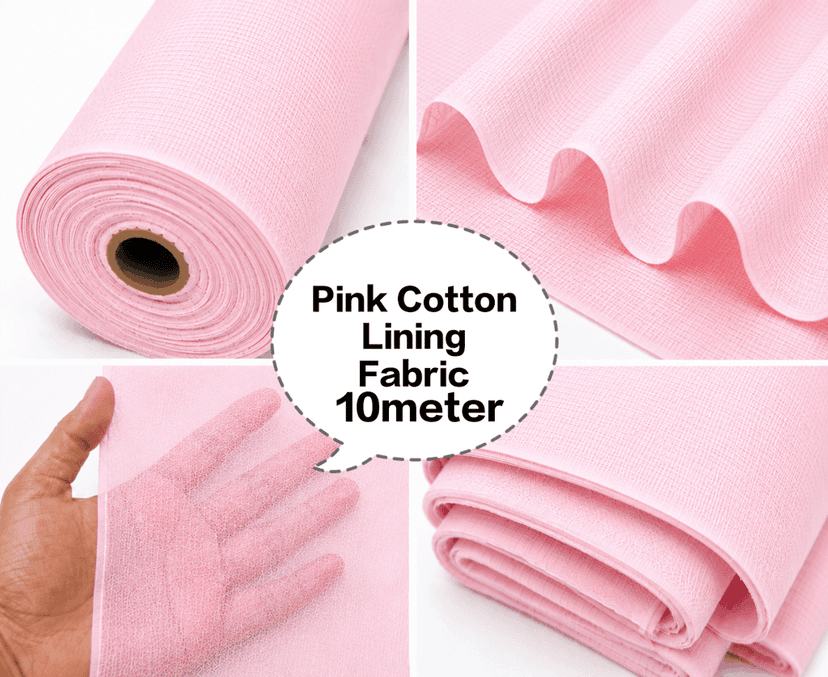 Pink Cotton Lining Fabric (Chhota Panna), Pink Cotton Lining Fibre (Chhota Panna), Pink Lining Cloth (Chhota Panna), Soft Pink Cotton Lining (Chhota Panna), Pink Garment Lining Fabric (Chhota Panna) view 2