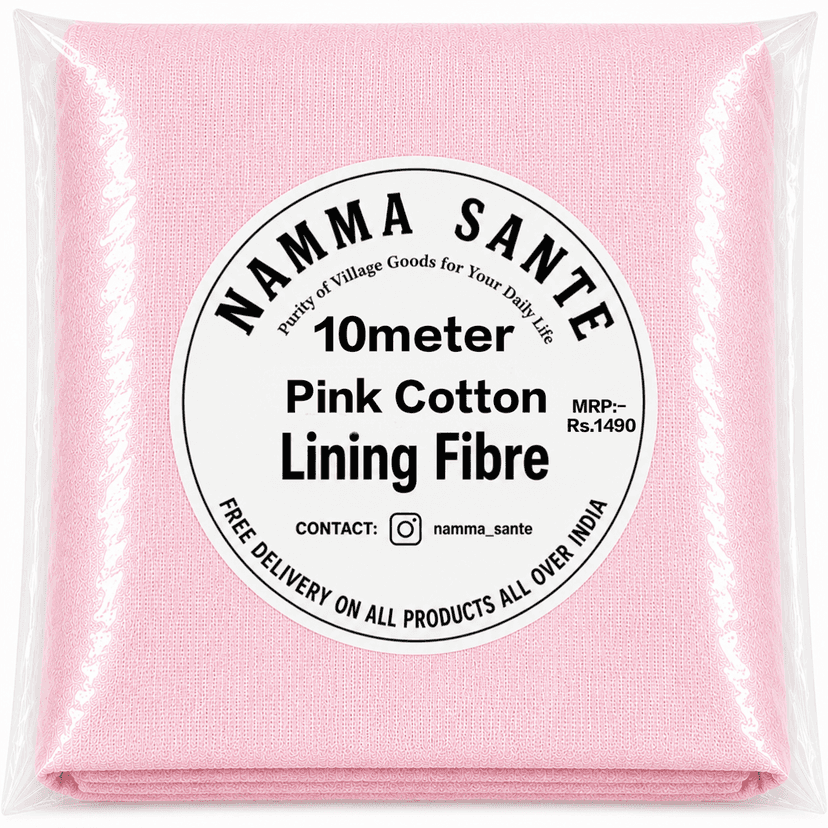 Pink Cotton Lining Fabric (Chhota Panna), Pink Cotton Lining Fibre (Chhota Panna), Pink Lining Cloth (Chhota Panna), Soft Pink Cotton Lining (Chhota Panna), Pink Garment Lining Fabric (Chhota Panna) view 3