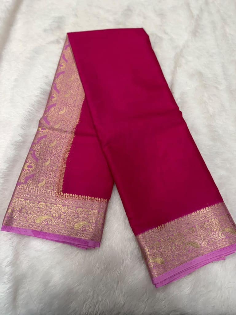 Graceful Rani Pink Saree