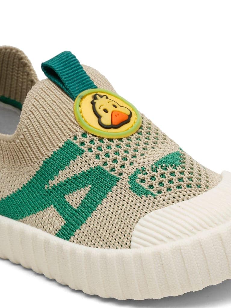 Ducky Toddlers' First Step Shoes - Beige & Green (Unisex) view 2