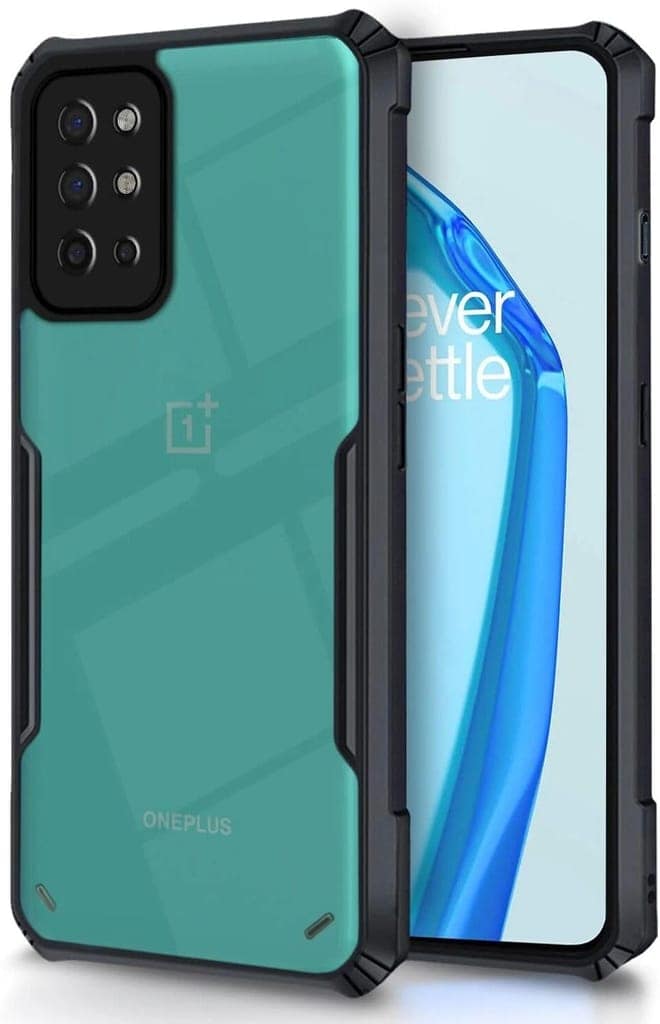 PLUGTECH Slim Shockproof Case | Matte Black Soft | Drop Protection | Precise Cutouts | Premium Mobile Cover for For OnePlus 8T