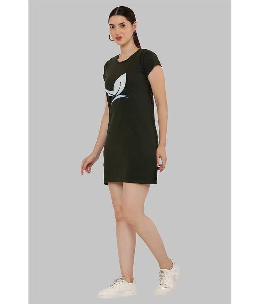 PREEGO - Multicolor Cotton Blend Women's Nightwear Night T-Shirt ( Pack of 2 ) view 2