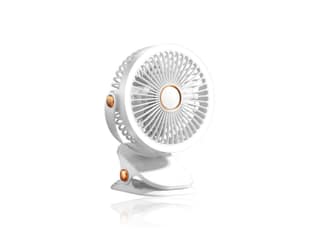 UNIX DF02 Portable LED Clip Fan - White