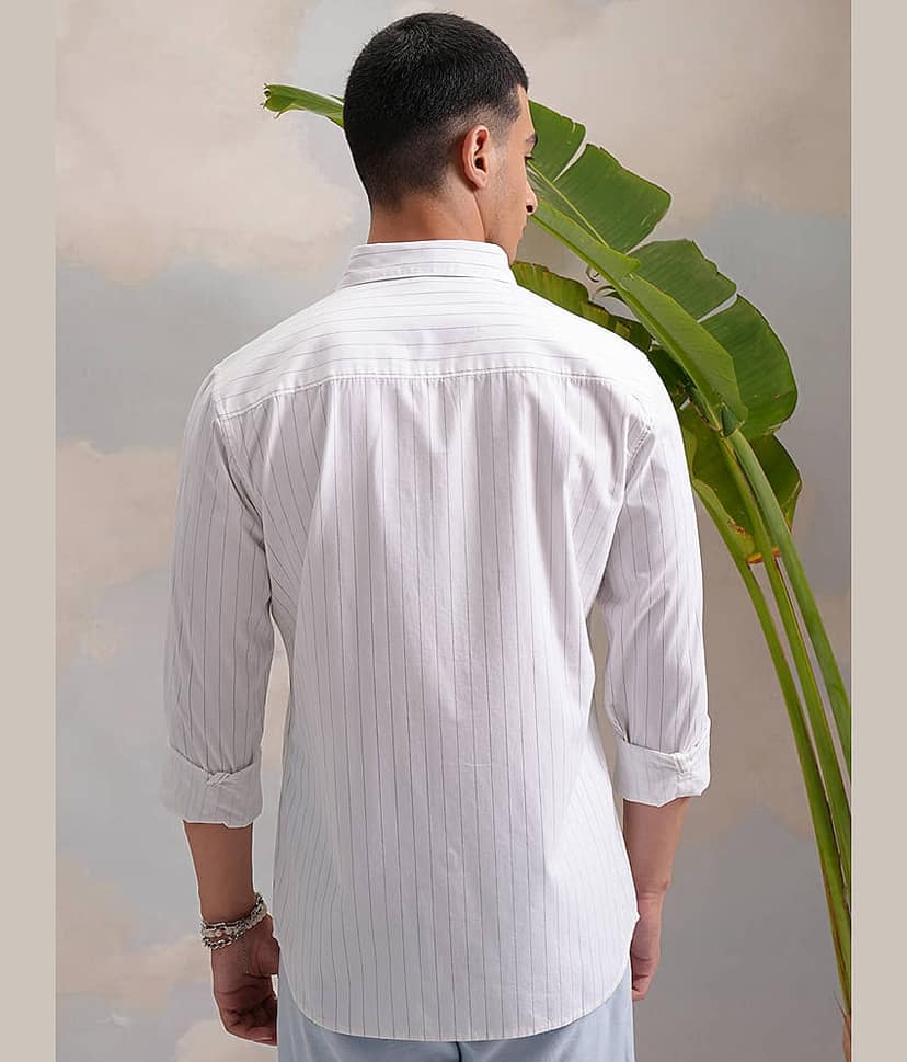 Highlander 100% Cotton Slim Fit Printed Full Sleeves Men's Casual Shirt - Multicolor ( Pack of 1 ) view 3