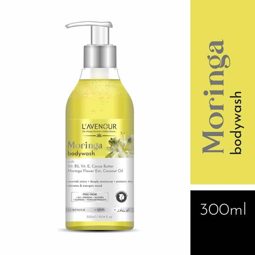 L'avenour Moringa Body Wash For Deep Cleansing & Luxury Bath | Shower Gel For Men & Women 300ml view 2