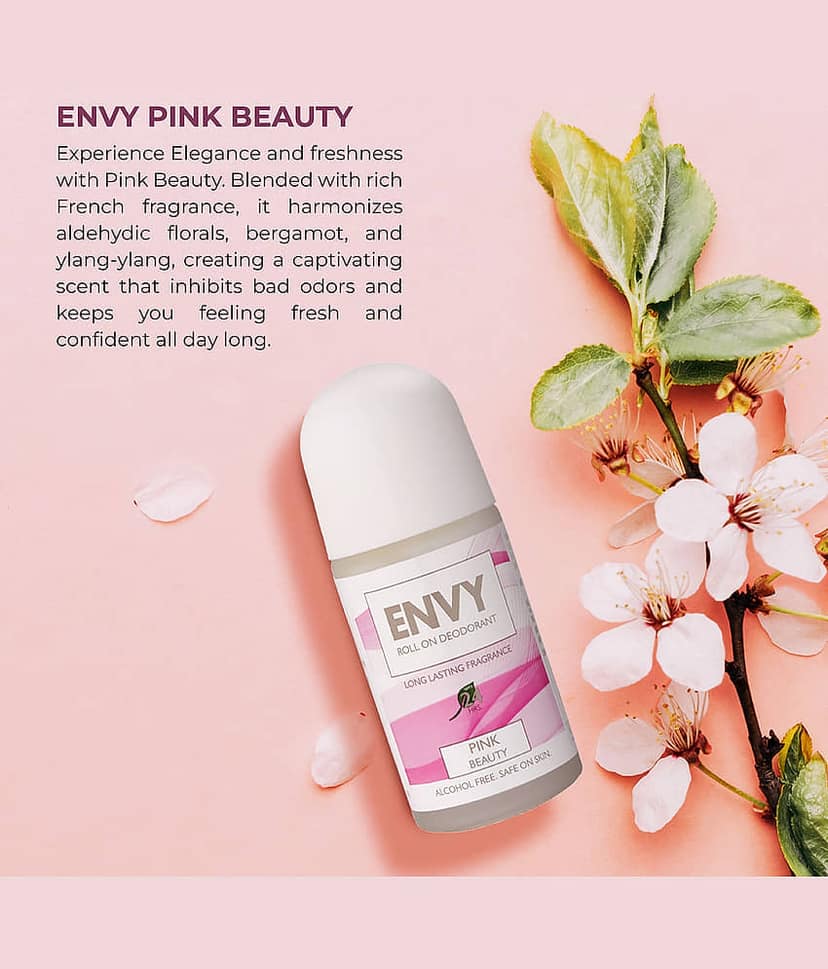 ENVY Pink Beauty Long lasting Deodorant Roll-on 50 ml (Pack of 1) view 2